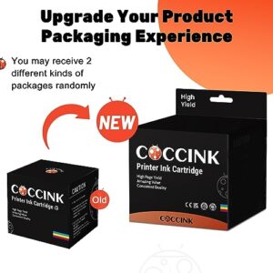 COCCINK 245XL 246XL Ink Cartridge Replacement for Canon PG-245 CL-246 PG-243 CL-244 XL Compatible to Pixma MX490 MX492 MG2522 MG2922 TR4520 TS3322 TS3122 Printer Ink (1 Black 1 Tri-Color)