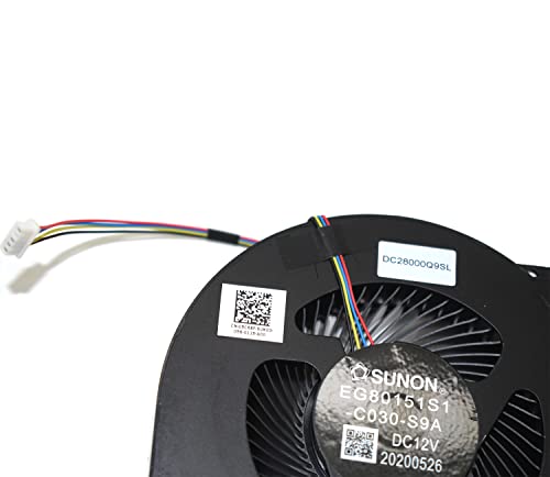 NODRLIN New 05C68F 05CC81 for Dell Alienware AREA-51M R1 R2 RTX2060 CPU & GPU Fan