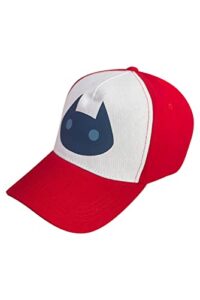 unisex luz noceda cosplay hat owl print baseball cap luz cosplay costume accessories adjustable (red cap)