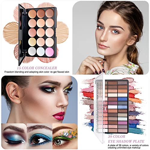 30 Pieces Makeup Kit for Women Full Kit, TooAemiS Professional Makeup Kit for Teens or Adult, All in One Makeup Sets Include Eyeshadow Palette Lipstick Concealer Foundation Mascara Loose Powder Etc