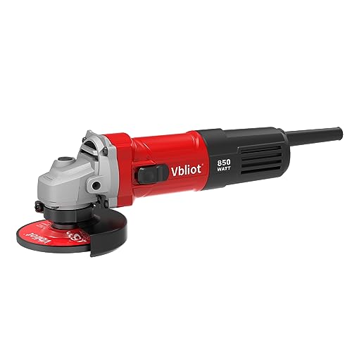 VBLIOT 850w Angle Grinder 5 Inch Power Grinder Tool 7 Amp Power Grinder 360° Rotational Guard 12000rpm Power Angle Grinders for Cutting and Grinding Metal Stone Wood grinder tool