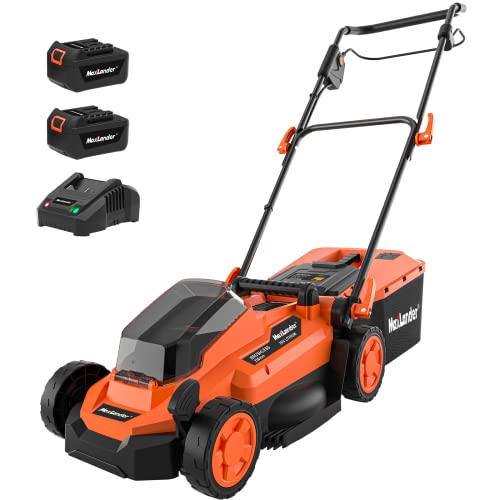 Lawn Mowers Maxlander Electric Lawn Mower Cordless (2-in-1),13 Inch 20V Battery Powered Lawn Mower with Brushless Motor, 5-Position Height Adjustment, 2pcs 4.0Ah Batteries and Charger Included