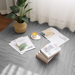 96.5 Sq. Ft Wood Grain Mats Foam Tiles 23.6 x 23.6 Inch 25 Pcs Interlocking Foam Floor Mats EVA Foam Floor Tiles for Kids Adults Playroom Bedroom Farmhouse Flooring (Grey)