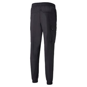 PUMA Mens Pd Cargo Pants Casual Drawstring - Black - Size M