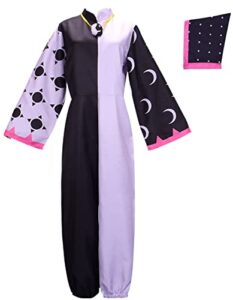 kids owl house collector cosplay costume jumpsuit pajamas halloween uniform outfit with hat (purple, large)