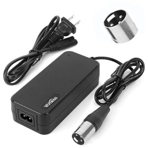 24v 2a electric scooter charger xlr for go-go elite traveller plus hd us, ezip mountain trailz, jazzy power chair charger, pride mobility