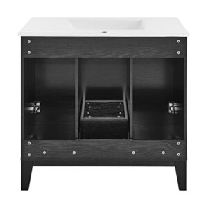 Swiss Madison Well Made Forever Cascade Bathroom Black Bath Vanity