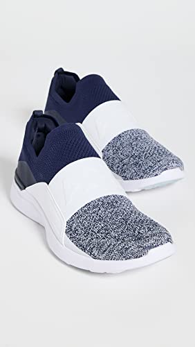 APL: Athletic Propulsion Labs Men's Techloom Bliss Sneakers, Navy/White/Melange, 10 Medium US