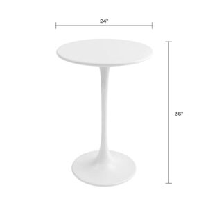 Jamesdar Kurv Counter Height Table, White