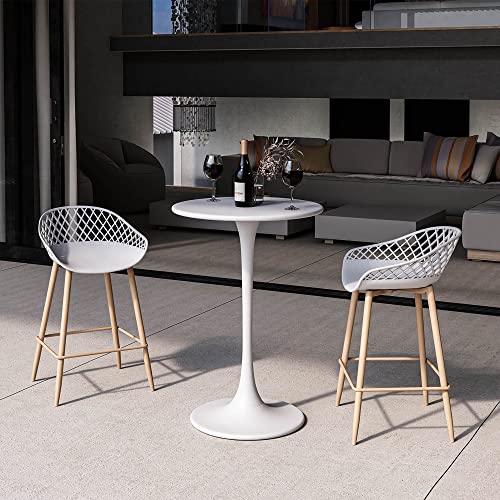 Jamesdar Kurv Counter Height Table, White