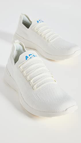 APL: Athletic Propulsion Labs Men's Techloom Breeze Sneakers, Ivory/Coastal Blue, 7.5 Medium US
