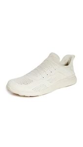 apl: athletic propulsion labs men's techloom tracer sneakers, pristine/gum, off white, 7 medium us