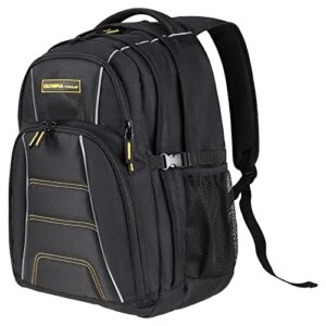 Olympia Tools Travel Backpacks, Black, 13.8 7.9 18.5 inch