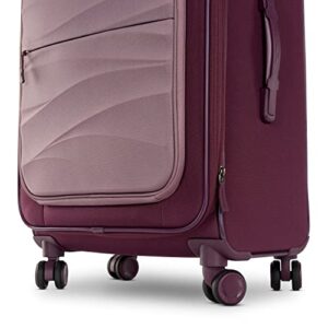 AMERICAN TOURISTER Cascade Softside Expandable Luggage with Spinner Wheels, Fig, 20-Inch