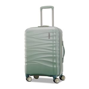 american tourister cascade hardside expandable luggage wheels, sage green, 20-inch spinner