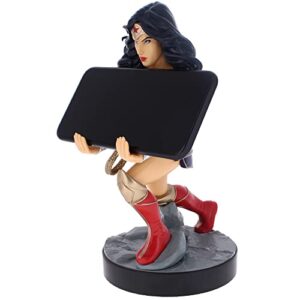 Exquisite Gaming: Warner Bros: Wonder Woman - DC Comics Original Mobile Phone & Gaming Controller Holder, Device Stand, Cable Guys, Licensed Figure