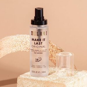 Milani Make It Last Original - Natural Finish Setting SPray - 3-in-1 Setting Spray and Primer- Prime + Correct + Set - Makeup Finishing Spray and Primer - Long Lasting Makeup Primer and Spray - 2 Pack