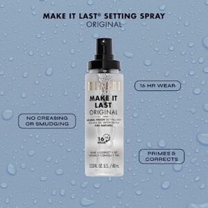 Milani Make It Last Original - Natural Finish Setting SPray - 3-in-1 Setting Spray and Primer- Prime + Correct + Set - Makeup Finishing Spray and Primer - Long Lasting Makeup Primer and Spray - 2 Pack