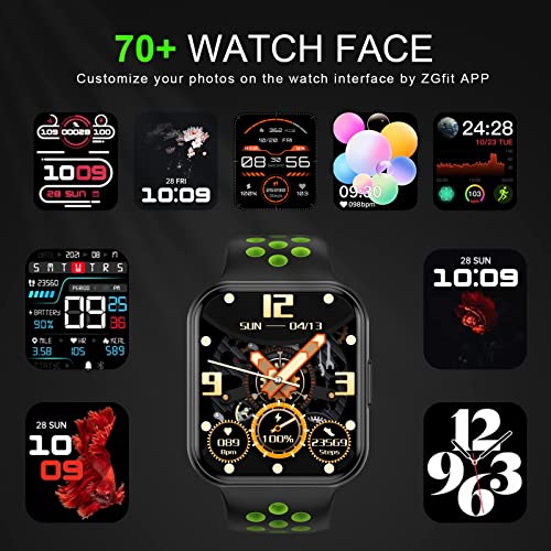 2023 Smart Watch,Fitness Activity Tracker 1.72"Touch Screen Fitness Watch with Heart Rate Sleep Monitor,Blood Oxygen,Step Counter for Men Women Kids 3ATM Waterproof Smartwatch Sports for iOS Android