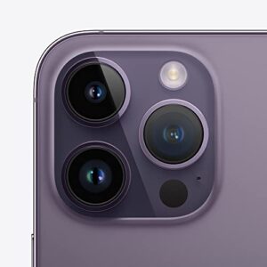 Apple iPhone 14 Pro, 256GB, Deep Purple - Unlocked (Renewed)