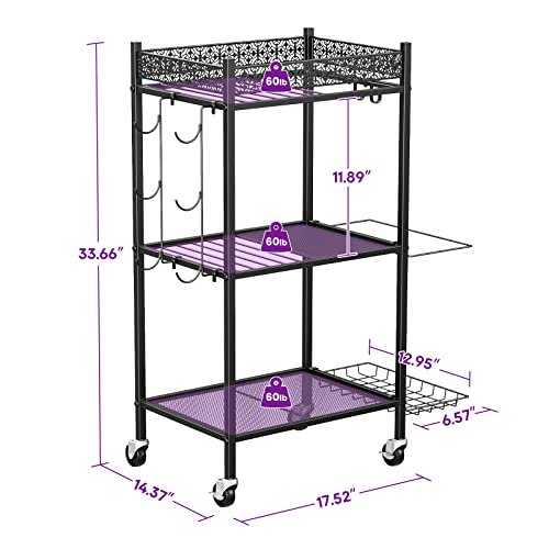 VOPEAK Yoga Mat Storage Rack, Home Gym Storage Rack Yoga Mat Holder, Workout Storage for Yoga Mat, Foam Roller, Gym Organizer Gym Equipment Storage for Home Exercise and Fitness Gear (Metal)