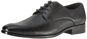 amazon essentials men's derby shoe, black, 10.5