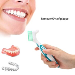 Denture Brush False Teeth Cleaning Brush Tooth Brush Denture Brush Plaque Removal Effective Cleaning Prevent Dental Calculus Safe Nontoxic False Teeth Toothbrush