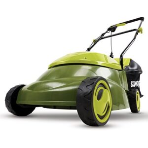 sun joe mj401e-pro-p2 electric lawn mower, 14 inch, 13 amp, side discharge chute