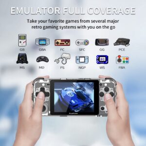 Q90 Portable Game Console, Open Source Linux System, Vibration Motor, 3000 Games, Compatible with Various Simulators（64G）