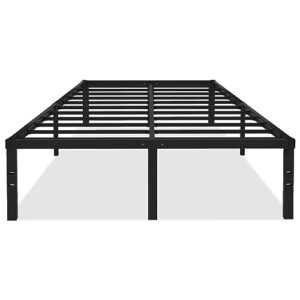 LUKIROYAL Full Size Bed Frame - Full Bed Frame 18 in-Bed Frame Full No Box Spring Needed with Safety Rounded Corners,Easy Assembly,Noiseless,Platform Bed Frame Storage Space Under