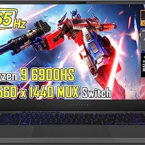 ASUS - ROG Zephyrus 15.6" WQHD 165Hz Gaming Laptop-AMD Ryzen 9 6900HS- NVIDIA GeForce RTX 3060-DDR5 Memory, PCIe 4.0 SSD – with HDMI Cable (16GB RAM | 512GB PCIe SSD)