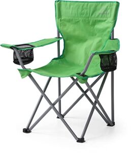 mountain summit gear anytime chair for camping, sports, and the outdoors w/carry bag, camping chairs for adults, folding chair for outside, (by caddis sports inc.)