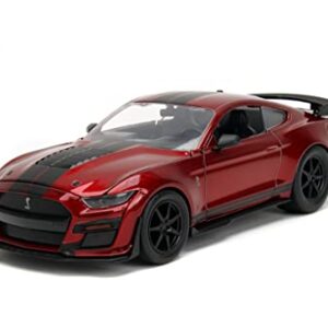 Big Time Muscle 1:24 2020 Ford Mustang Shelby GT 500 Die-cast Car Candy Red, Toys for Kids and Adults