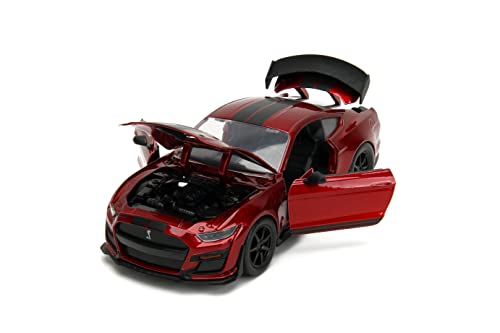 Big Time Muscle 1:24 2020 Ford Mustang Shelby GT 500 Die-cast Car Candy Red, Toys for Kids and Adults