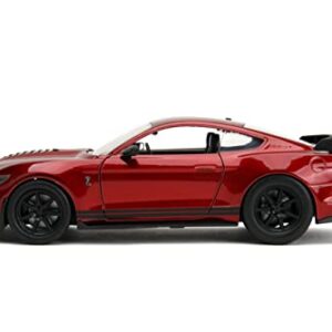 Big Time Muscle 1:24 2020 Ford Mustang Shelby GT 500 Die-cast Car Candy Red, Toys for Kids and Adults