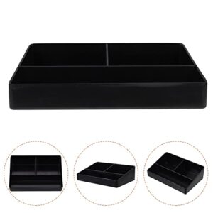 CALLARON Coffee Station Organizer Coffee Bar Bin Box Office Coffee Sugar Holder Tea Bag Organizer for Countertop Farmhouse Coffee Bar Accessories Coffee Organizer - Black