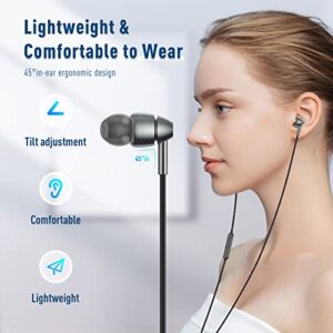 USB C Headphones with Mic for Samsung Tab S9 Google Pixel 7 Pro 6A 6, USB Type C Earbuds Wired Noise Canceling in-Ear Earphones for Galaxy Z Flip 5 4 3 S23 S22 S21 Oneplus 11 10 9 8 iPad Pro Air Mini