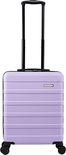 Cabin Max Anode 44L 55x40x20cm (22x16x8inch) Carry On Hand Luggage Suitcase - Lightweight, Hard Shell, 4 Wheels, Smart USB Port, 3 Digit Combination Lock (Lavender)