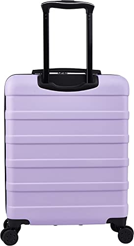 Cabin Max Anode 44L 55x40x20cm (22x16x8inch) Carry On Hand Luggage Suitcase - Lightweight, Hard Shell, 4 Wheels, Smart USB Port, 3 Digit Combination Lock (Lavender)