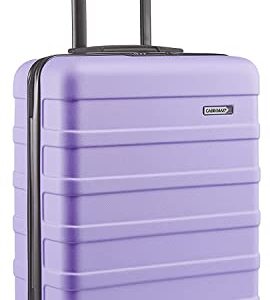 Cabin Max Anode 44L 55x40x20cm (22x16x8inch) Carry On Hand Luggage Suitcase - Lightweight, Hard Shell, 4 Wheels, Smart USB Port, 3 Digit Combination Lock (Lavender)