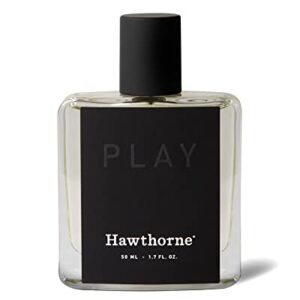 Hawthorne Warm and Aromatic Play Cologne. Winner of GQ's 2022 Best New Fragrance. A Modern Men's Woody Scent. Lavender, Bergamot, Tonka, and Cedar Notes. 1.7 Fl Oz.