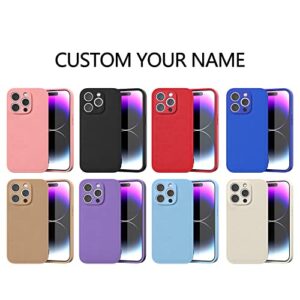 Personalised Initials Leather Phone Case for iPhone 14 13 12 11 Pro Max X XS XR SE 2020 Mini Custom Handmade Phone case Premium Leather Phone Cover