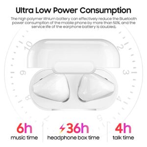 Wireless Earbuds Bluetooth 5.0 Headphones with Wireless Charging Case 36H Play Time, IPX6 Waterproof Earphones True Wireless Earbuds with Microphone, In-Ear Earbuds Deep Bass For Sports TV Phones