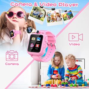 Lterfear Smart Watch for Kids, Kids Watch with 14 Games HD Touch Screen Camera Alarm Music Player Calculator Calendar Video & Audio Recording, Birthday Gift Toys for 4-12 Years Old Boys Girls
