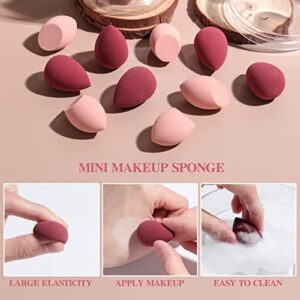 Makeup Sponge Set BS-MALL 20 Pcs Mini Blender Sponges for Liquid, Cream, and Powder (APink)