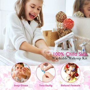 Kids Makeup Kit for Girl - Kids Makeup Kit Toys for Girls,Play Real Makeup Girls Toys,Washable Make Up for Little Girls,Non Toxic Toddlers Cosmetic for Children Age 3-12 Years Old,Teen