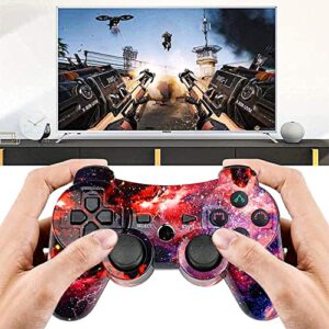 CHENGDAO Wireless Controller Compatible with Playstation 3 with High Performance Motion Sense Double Vibration and Charging Cable