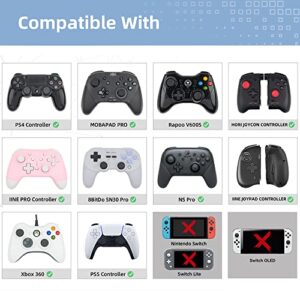 GeekShare Halloween Skull Thumb Grip Caps for Playstation 5 Controller, Thumbsticks Cover Set Compatible with Switch Pro Controller and PS4 PS5 Controller, 2 Pairs / 4 Pcs (Black & Red)