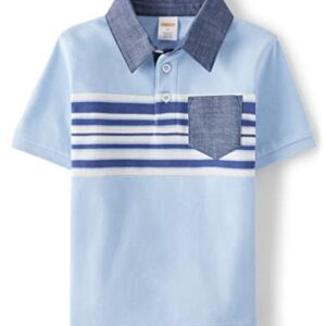 Gymboree Boys and Toddler Fashion Polo Shirt, Party Blue Stripe, 2T US