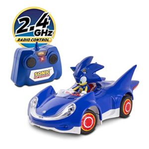 Sonic & Sega All-Stars Racing RC: Sonic - NKOK (681), 1:28 Scale 2.4GHz Remote Controlled Car, 6.5" Compact Design, Officially Licensed Sega Sonic The Hedgehog, Battery Powered, Ages 6+